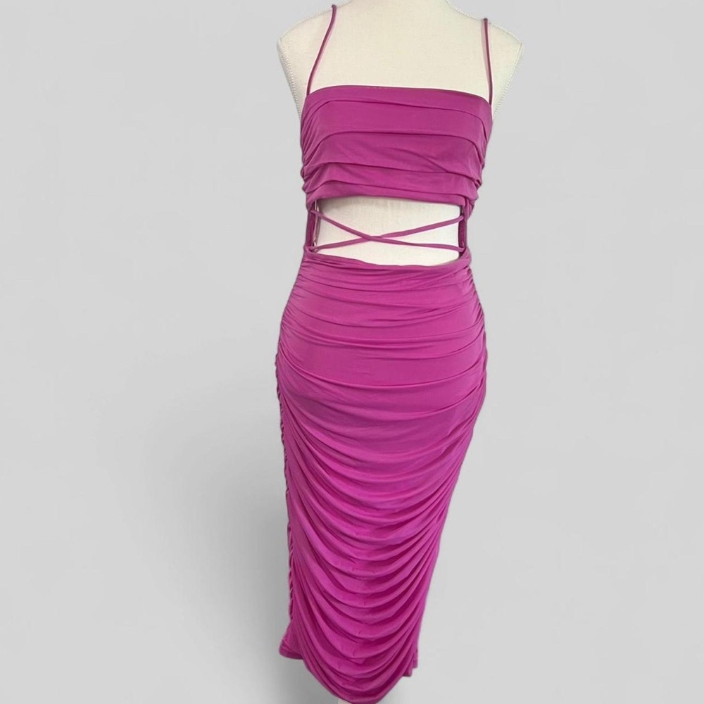 Hello Molly Ruched Midi Dress